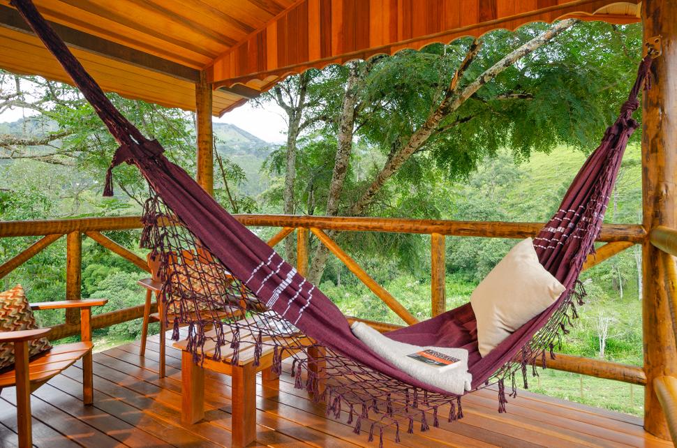 Chalé com vista para montanha