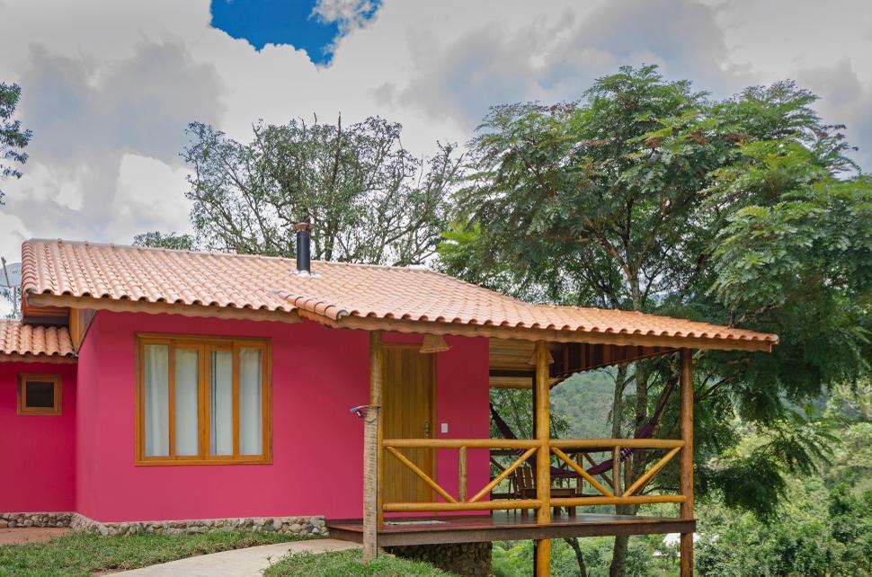 Chalé com vista para montanha